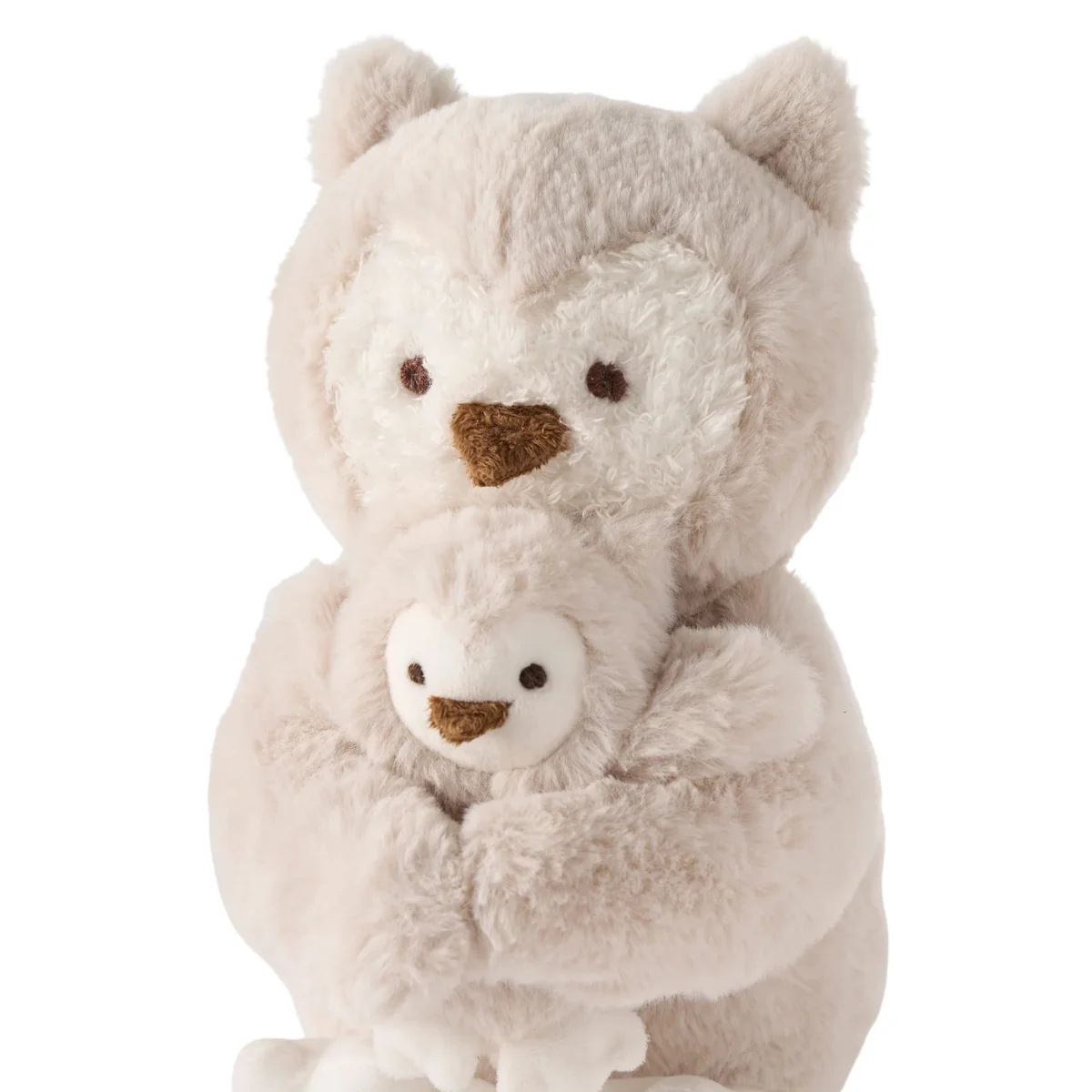 Elegant Baby Mama + Baby Owl Plush Toy Set - Image 4