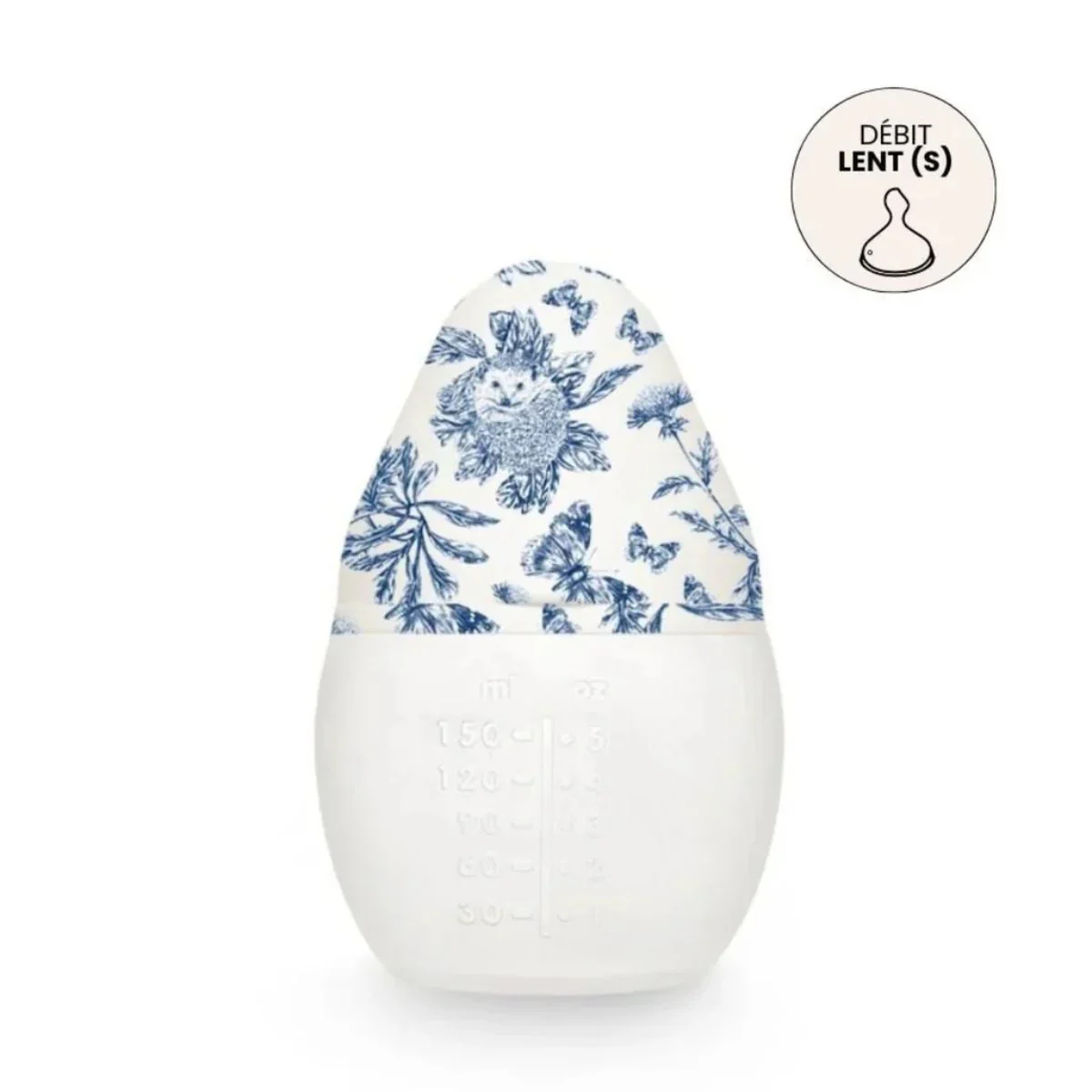 Élhée Baby Bottle 150ml Tartine et Chocolat Toile de Jouy Blue 0M+ - Image 3