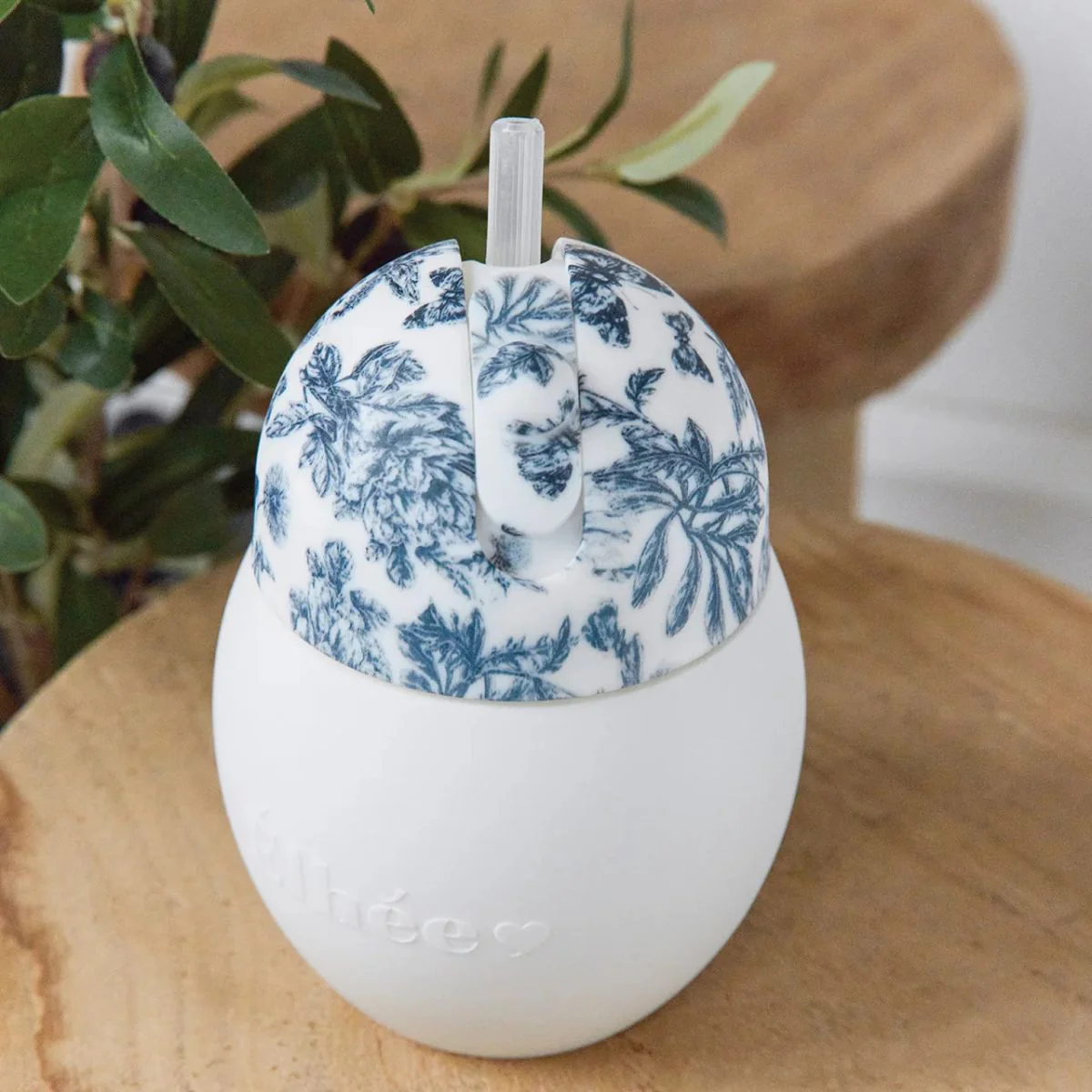 Élhée Weighted Straw Cup Tartine et Chocolat Toile de Jouy Blue 240 ml 9M+ - Image 12