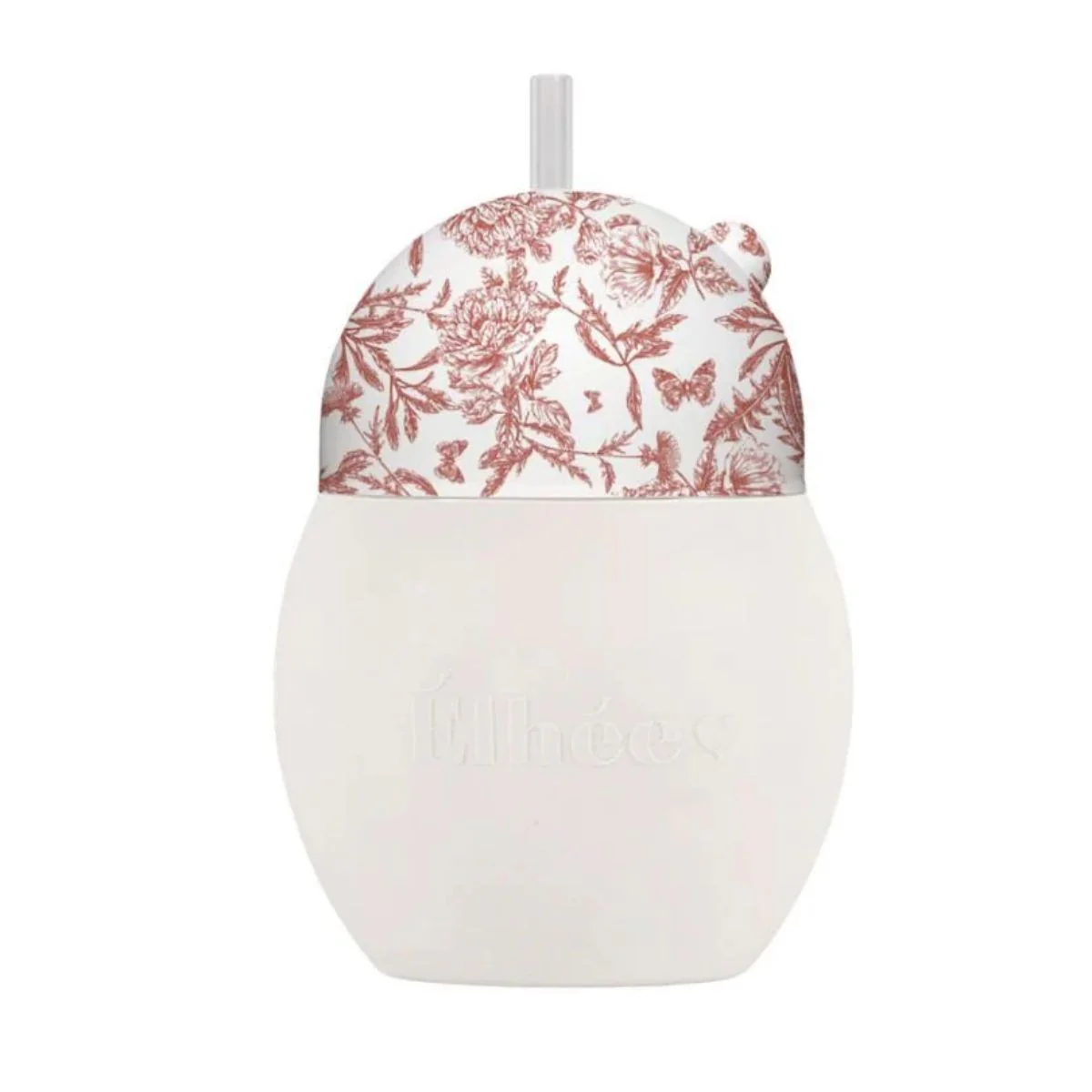 Élhée Weighted Straw Cup Tartine et Chocolat Toile de Jouy Terracotta 240 ml 9M+ - Image 9