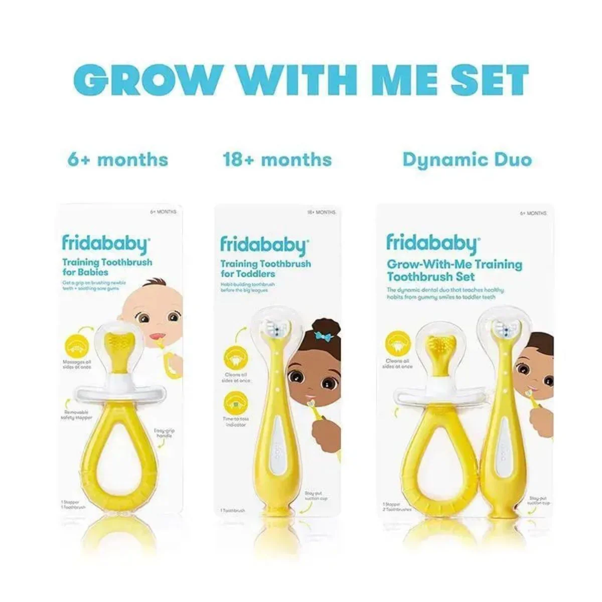 Frida Baby Grow-with-Me Training Toothbrush Set - Image 9