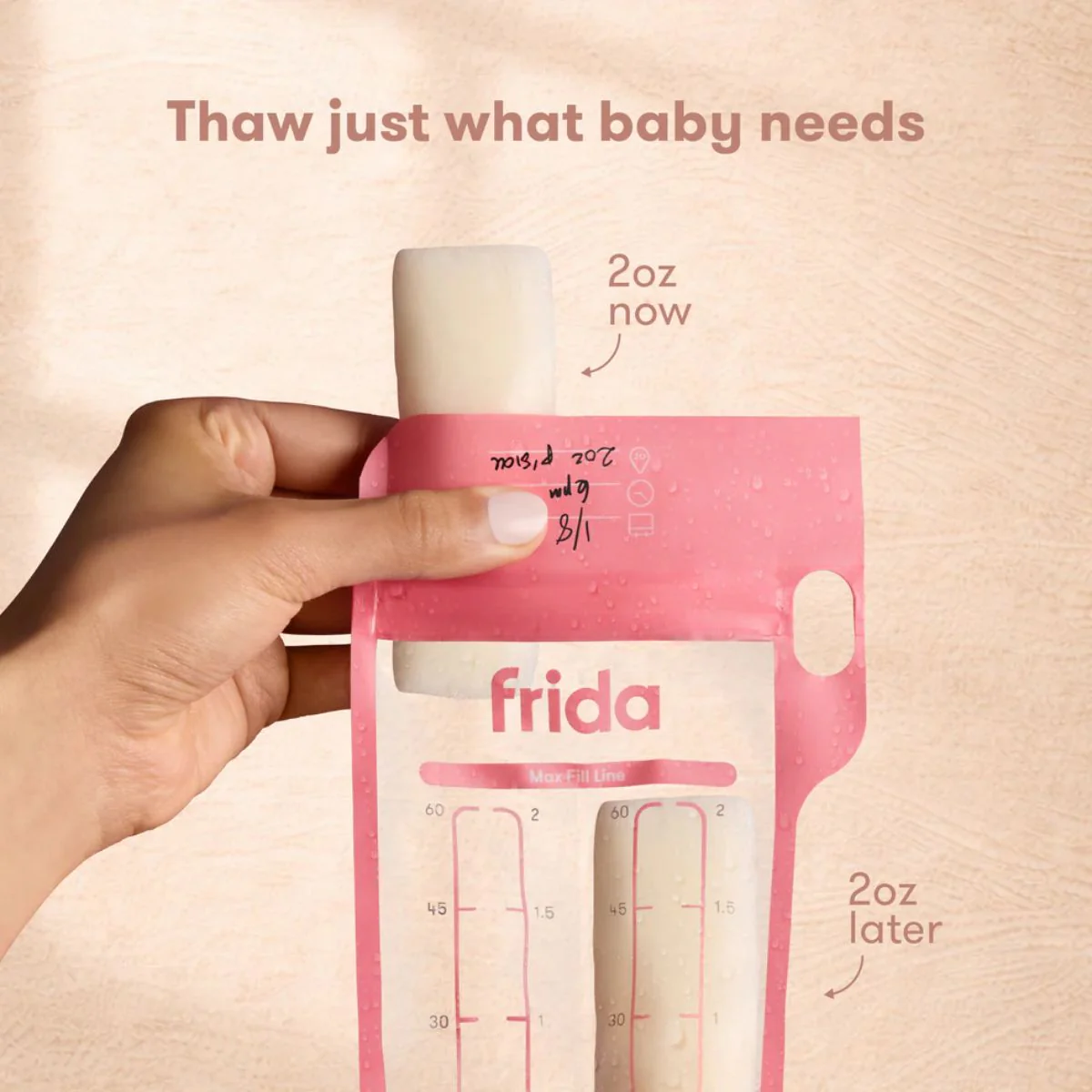 Frida Mom Breastmilk Storage Bags, 100ct Variety Pack 6 oz - Image 4