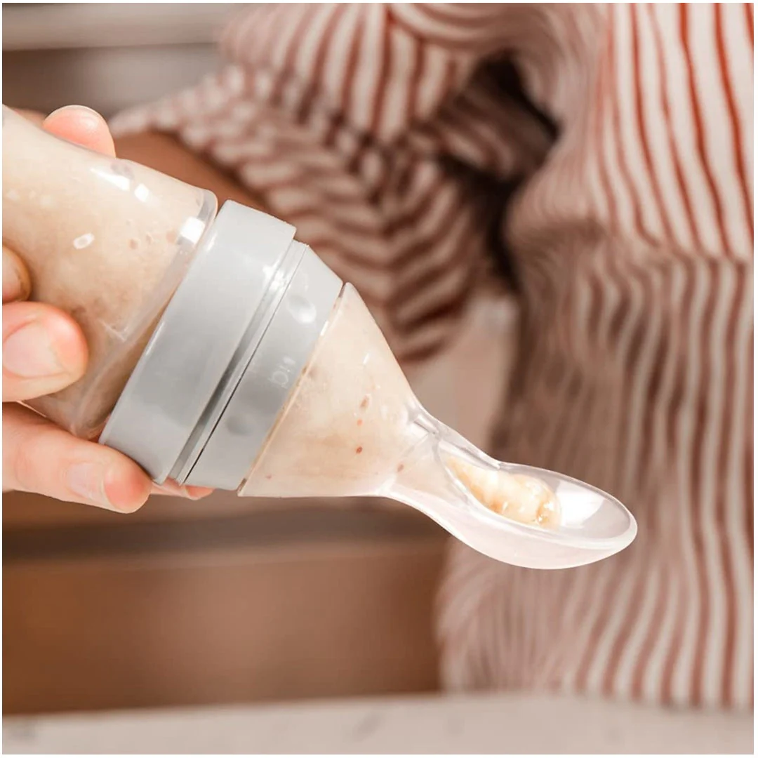 Haakaa Silicone Baby Food Dispensing Spoon Feeder 4oz - Image 9
