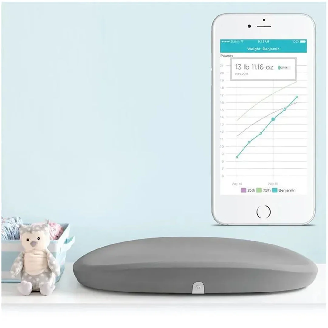 Hatch Baby Grow Smart Changing Pad and Scale Grey - Image 5