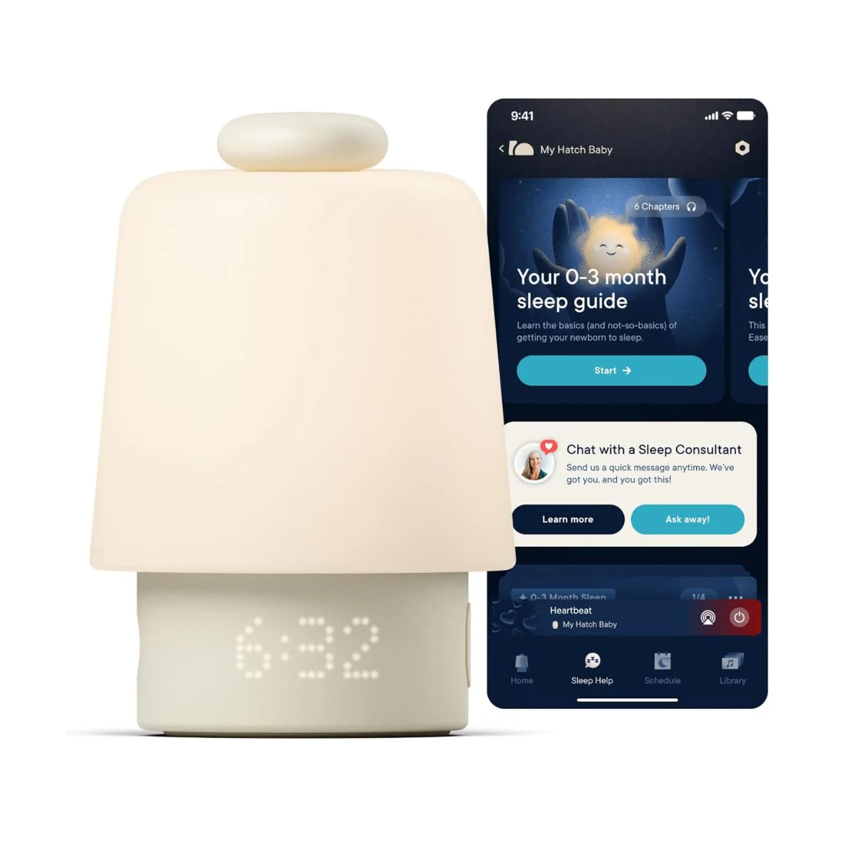 Hatch Baby Smart Night Light & Sound Machine WiFi - Putty - Image 3