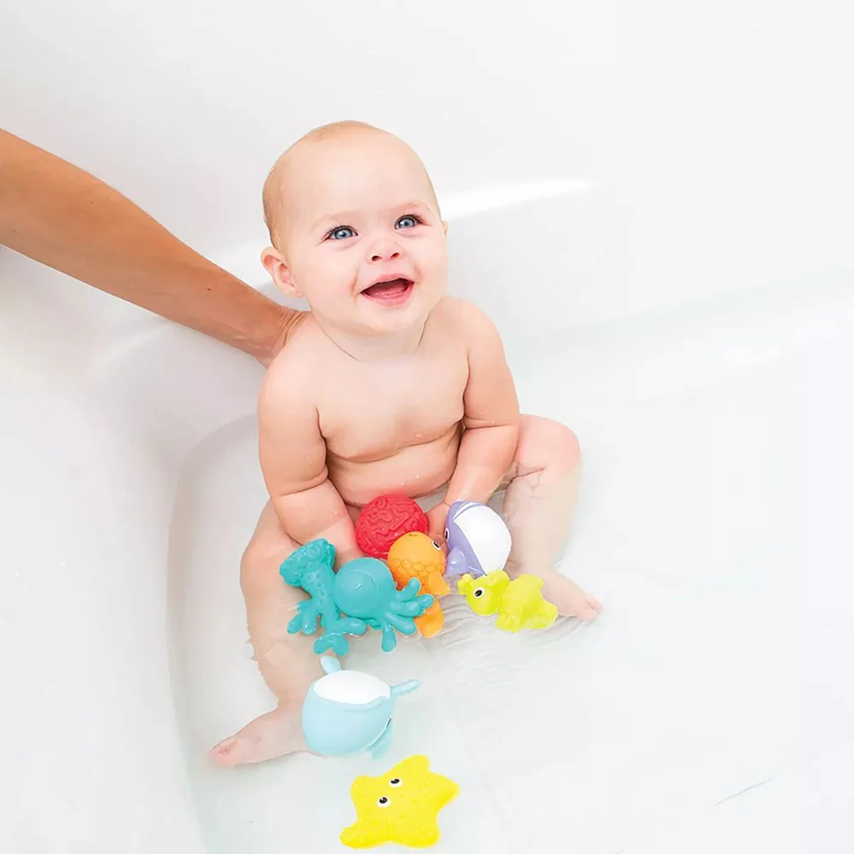Infantino Aquarium Bath Squirters Toy 8 pieces - Image 2