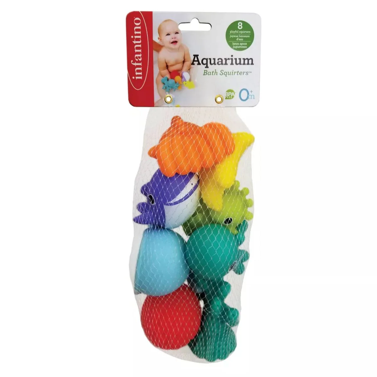 Infantino Aquarium Bath Squirters Toy 8 pieces - Image 3