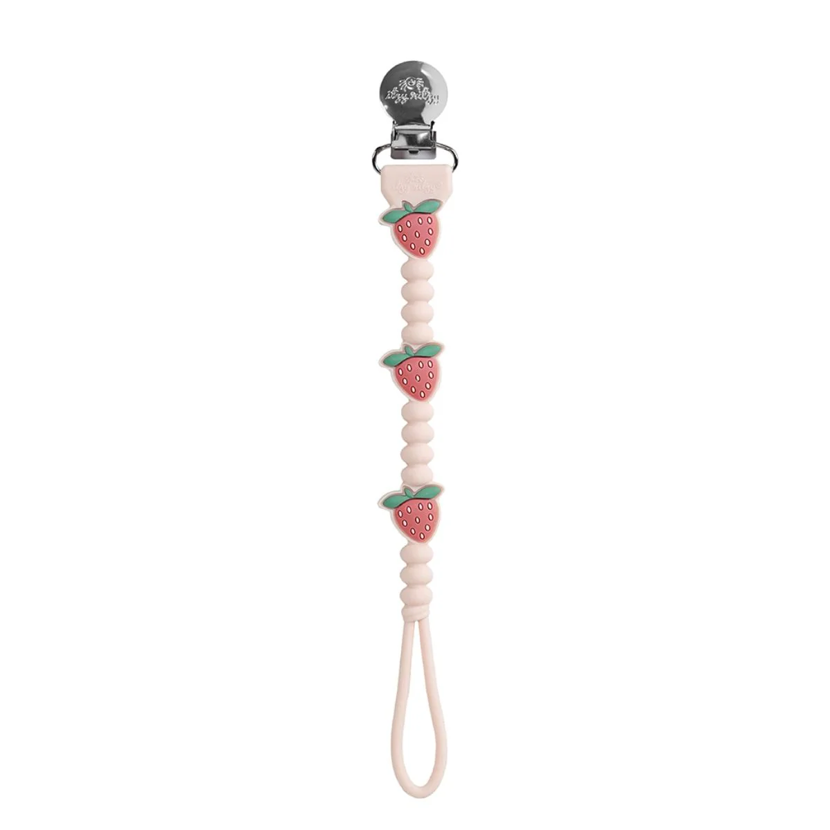 Itzy Ritzy Beaded Pacifier Clip - Strawberry - Image 3