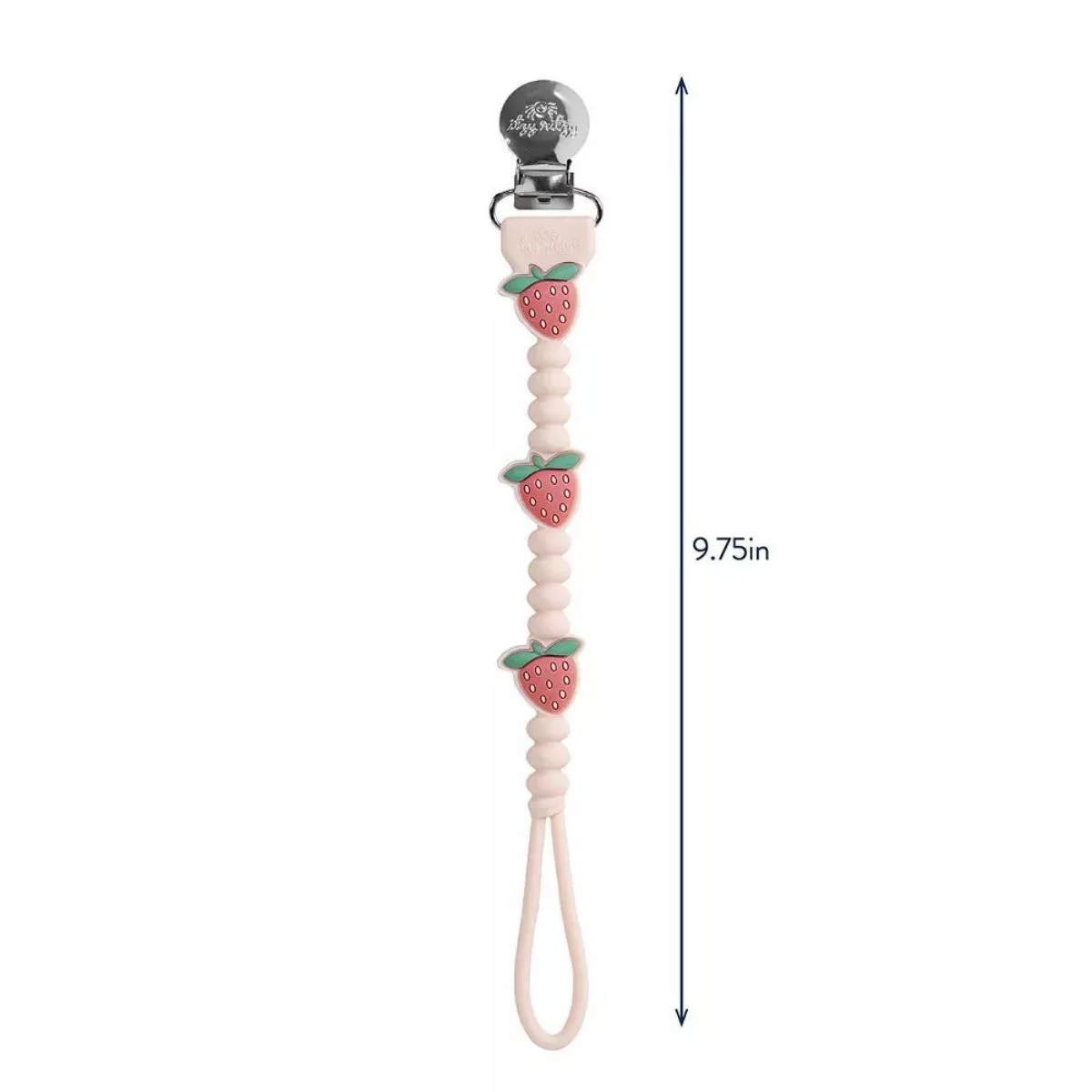 Itzy Ritzy Beaded Pacifier Clip - Strawberry - Image 6