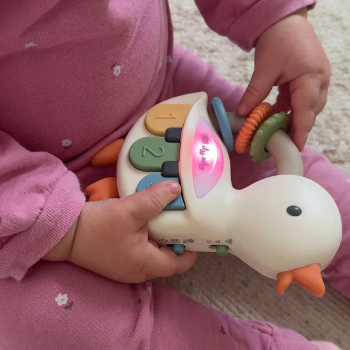 Itzy Ritzy Bitzy Tunes Light Up Interactive Piano Toy - Goose - Image 3