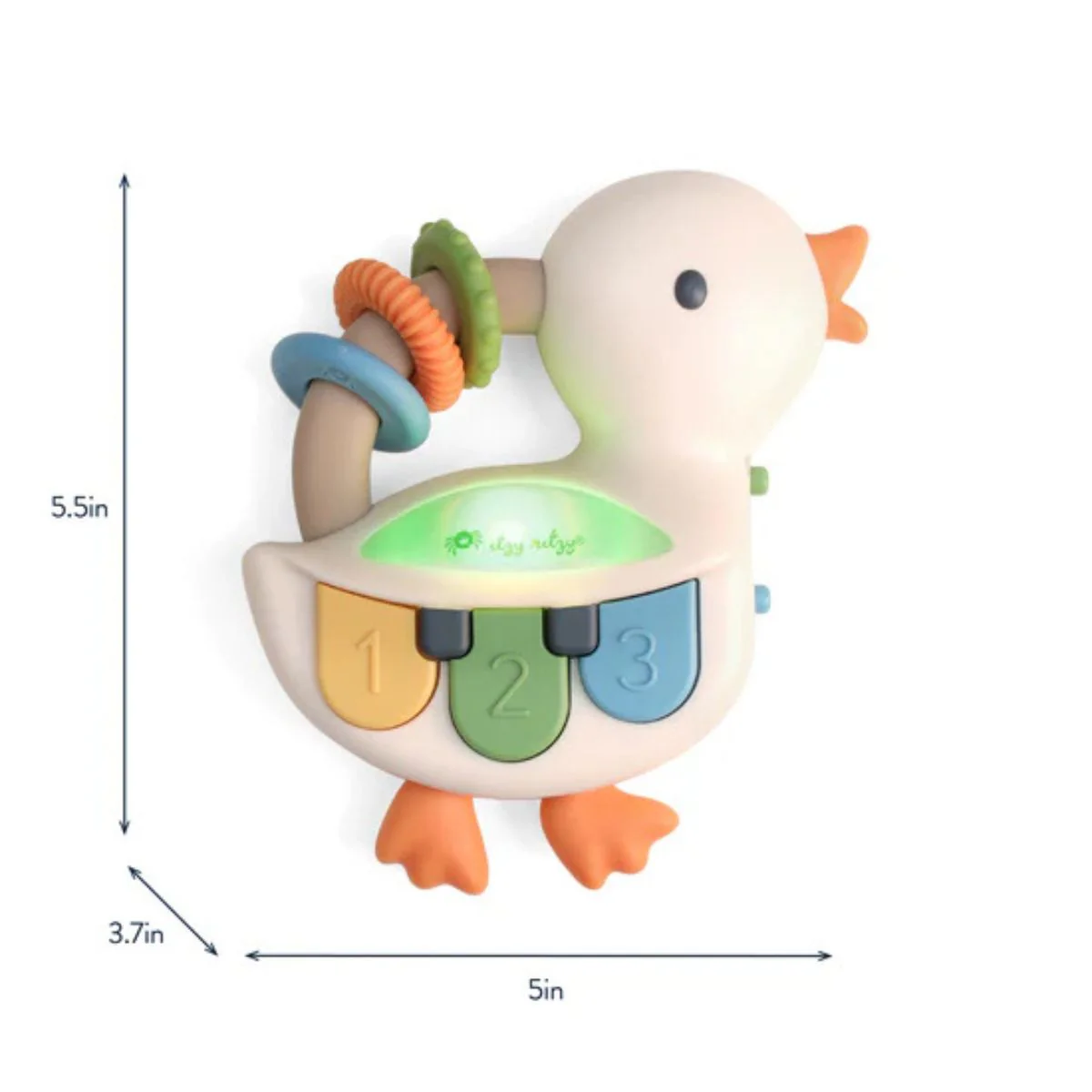 Itzy Ritzy Bitzy Tunes Light Up Interactive Piano Toy - Goose - Image 7