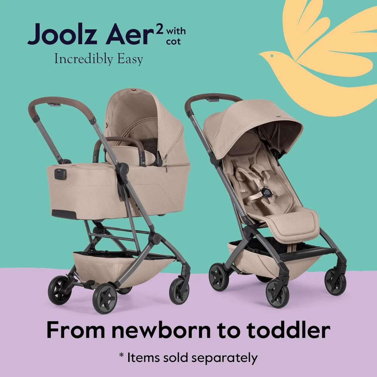 Joolz Aer² Cot - Pebble Grey - Image 10