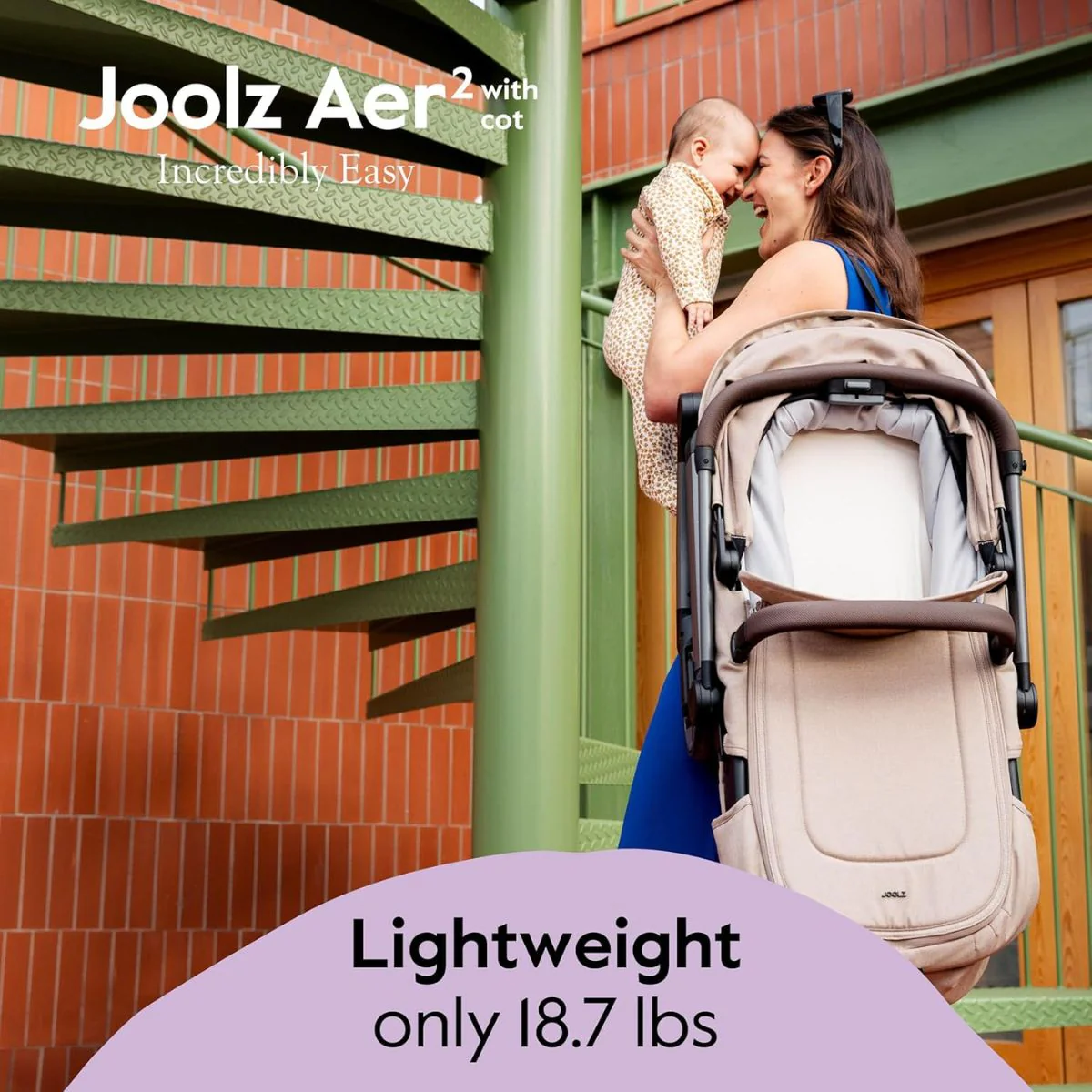 Joolz Aer² Cot - Pebble Grey - Image 9