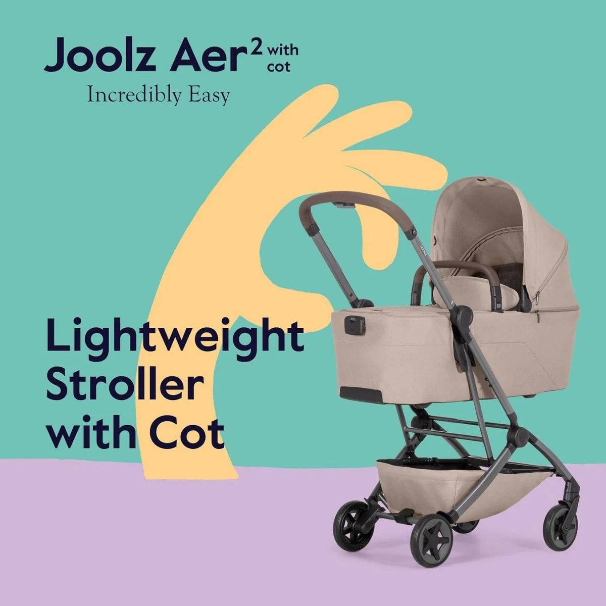 Joolz Aer² Cot - Sage Green - Image 8