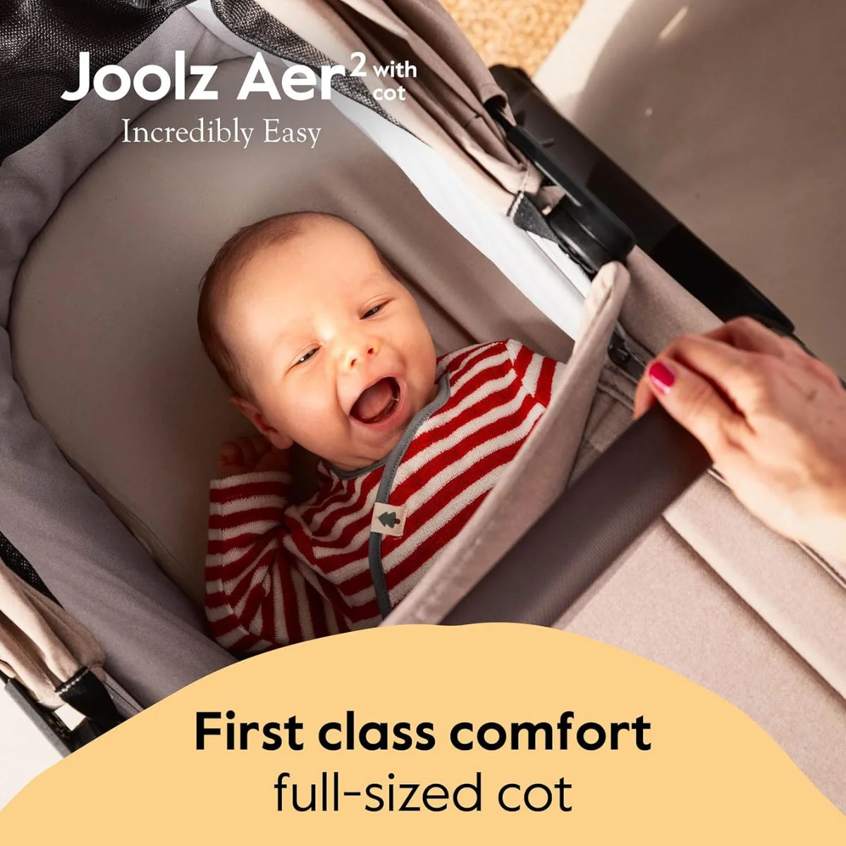 Joolz Aer² Cot - Space Black - Image 12