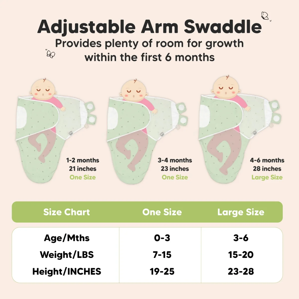 KeaBabies 3pk Soothe Baby Swaddles 0-3 Months, Sleep Sack for Newborns Bunnies - Image 7