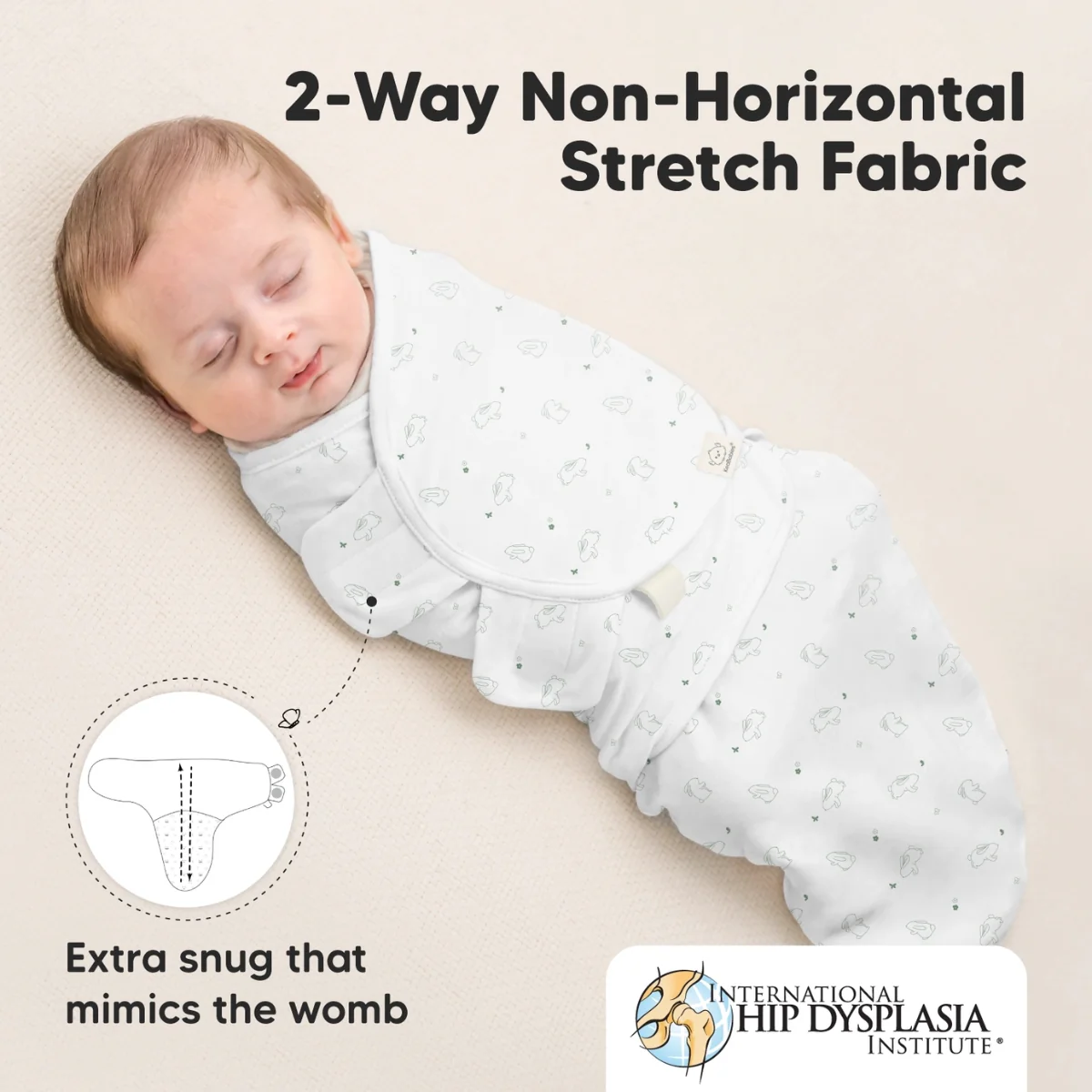 KeaBabies 3pk Soothe Baby Swaddles 0-3 Months, Sleep Sack for Newborns Bunnies - Image 8