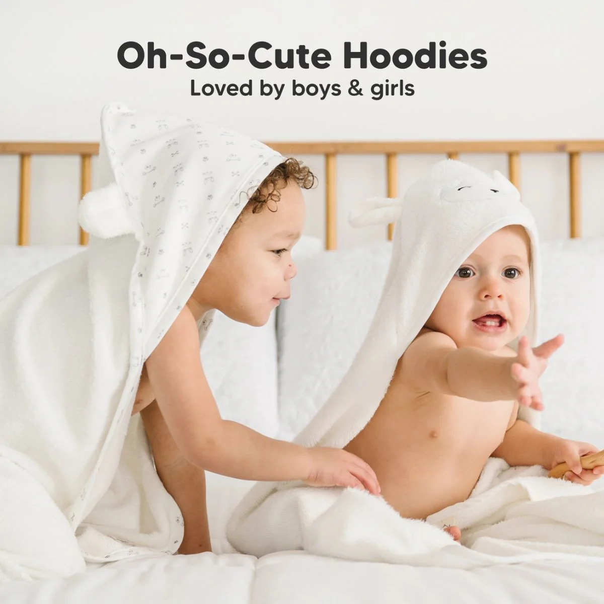 KeaBabies Cuddle Baby Hooded Towel Regular - Bunny - Image 7