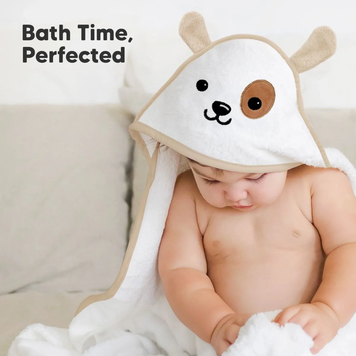 KeaBabies Cuddle Baby Hooded Towel Regular - Bunny - Image 9
