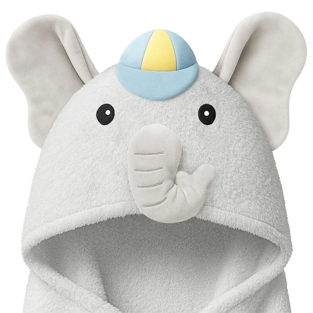 KeaBabies PlayPals Baby Hooded Towel - Ethan - Image 3