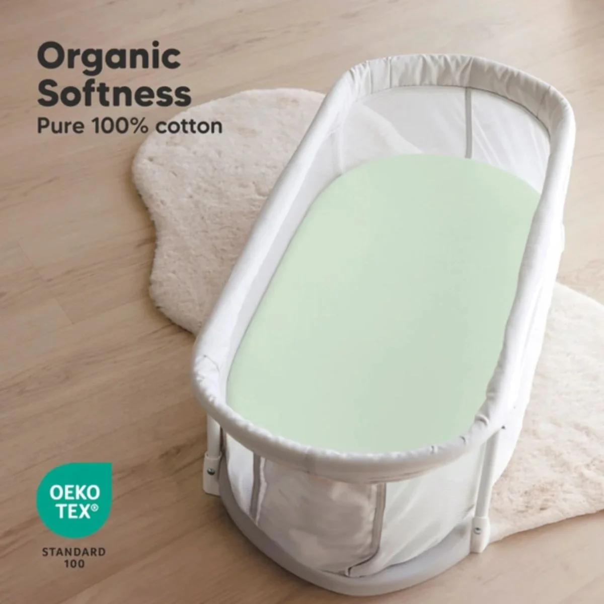 KeaBabies Soothe 2-Pack Fitted Bassinet Sheets Universal - Sange - Image 3
