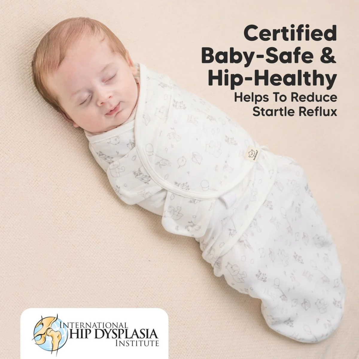 KeaBabies Soothe Swaddle Sack 3 Pack Organic Cotton - Aspire - Image 5