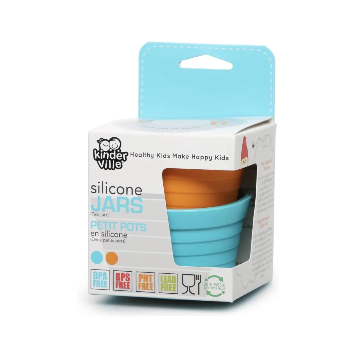 Kinderville Storage Jar - Blue/Orange - Image 4