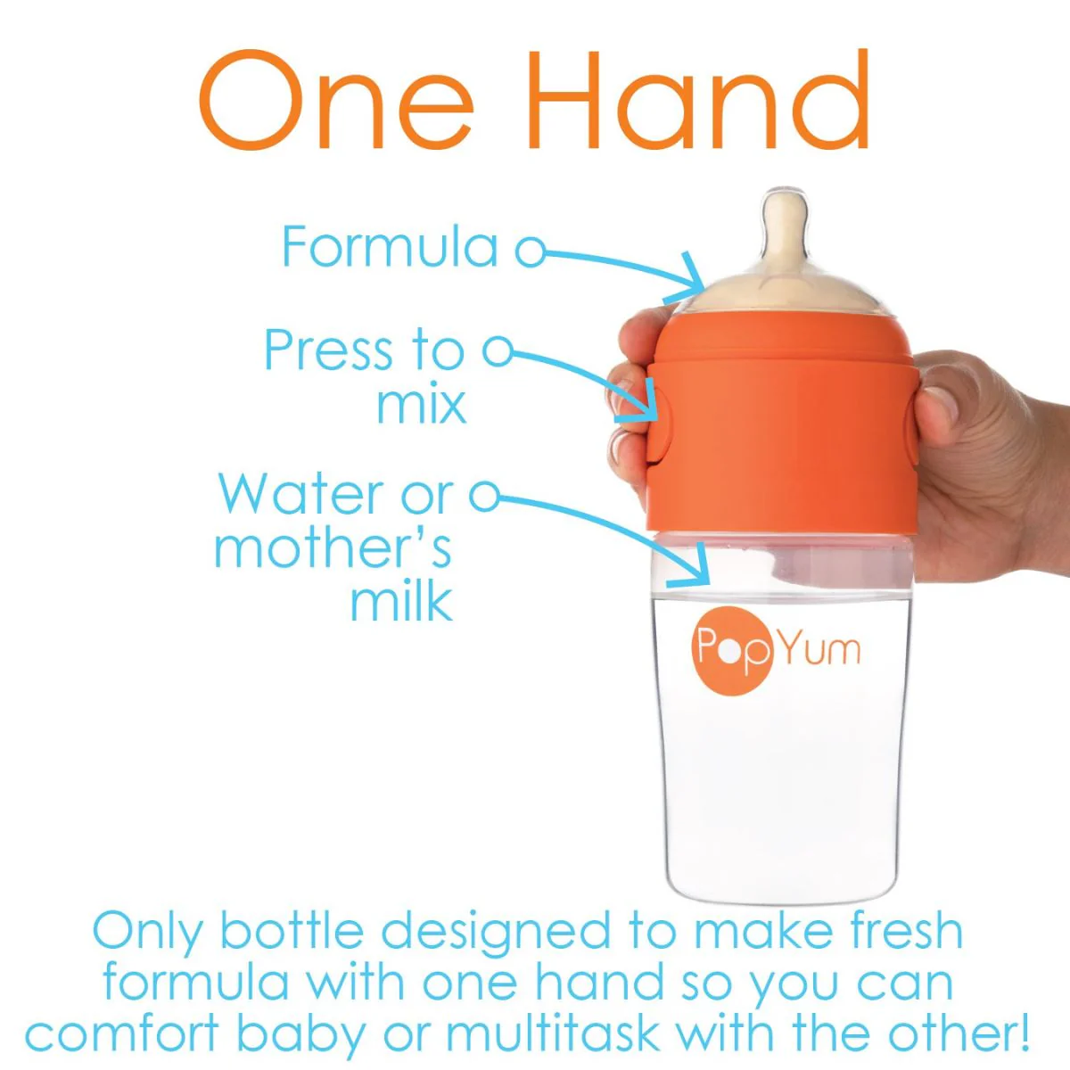 Popyum 2Pk Anti-Colic Formula Making Baby Bottle 9 Oz - Image 3
