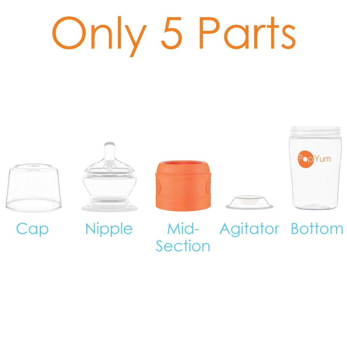 Popyum 2Pk Anti-Colic Formula Making Baby Bottle 9 Oz - Image 6