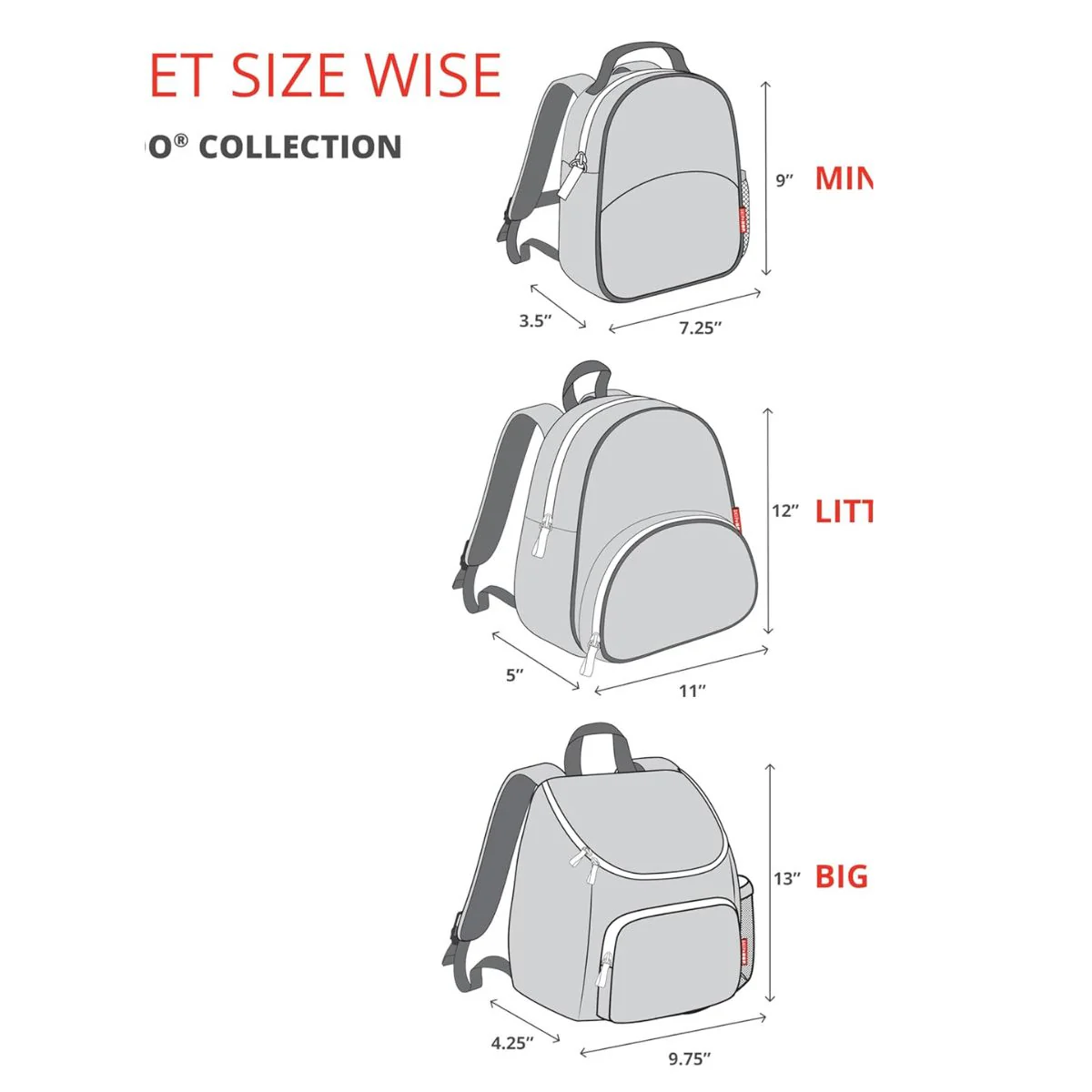 Skip Hop Little Kid Backpack - Dino - Image 6
