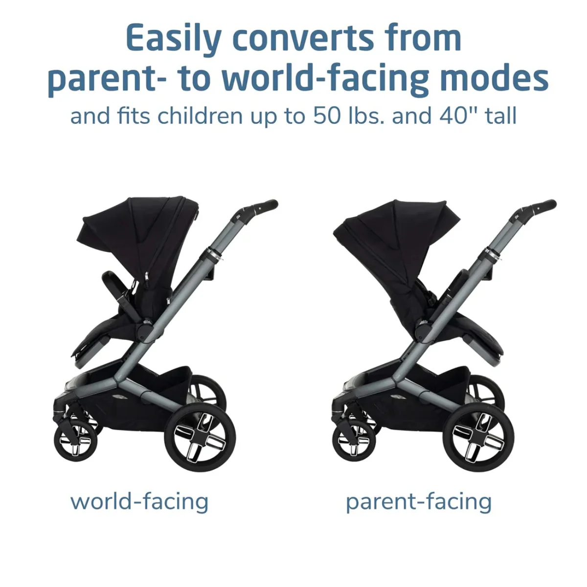 Maxi Cosi Fame Modular Stroller - Twillic Black - Image 2