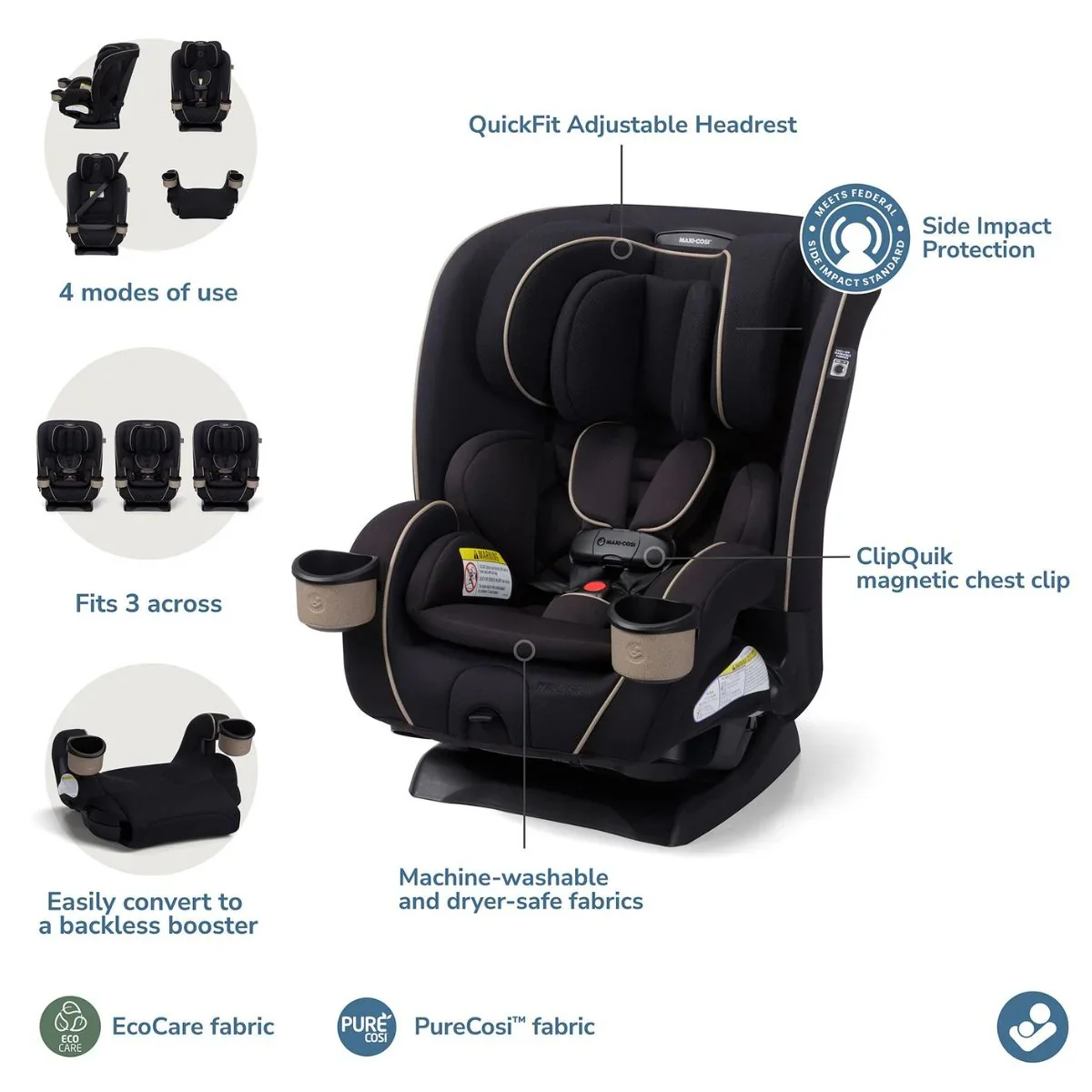 Maxi-Cosi Kani 4-in-1 Convertible Car Seat - Caspian - Image 7