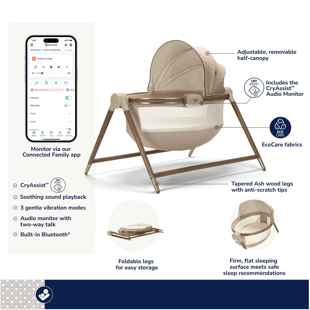 Maxi-Cosi Sibia Bassinet Natural Heritage - Image 3