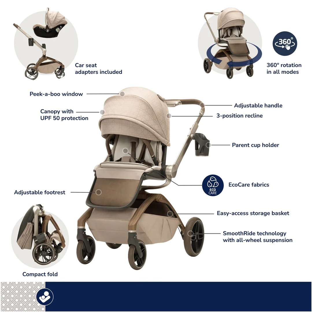 Maxi-Cosi Tana 360° Modular Stroller Natural Heritage - Image 3