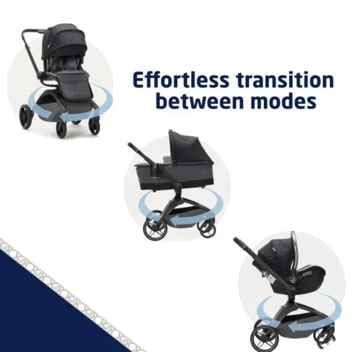 Maxi-Cosi Tana 360° Rotating Modular Stroller - Onyx Heritage - Image 8