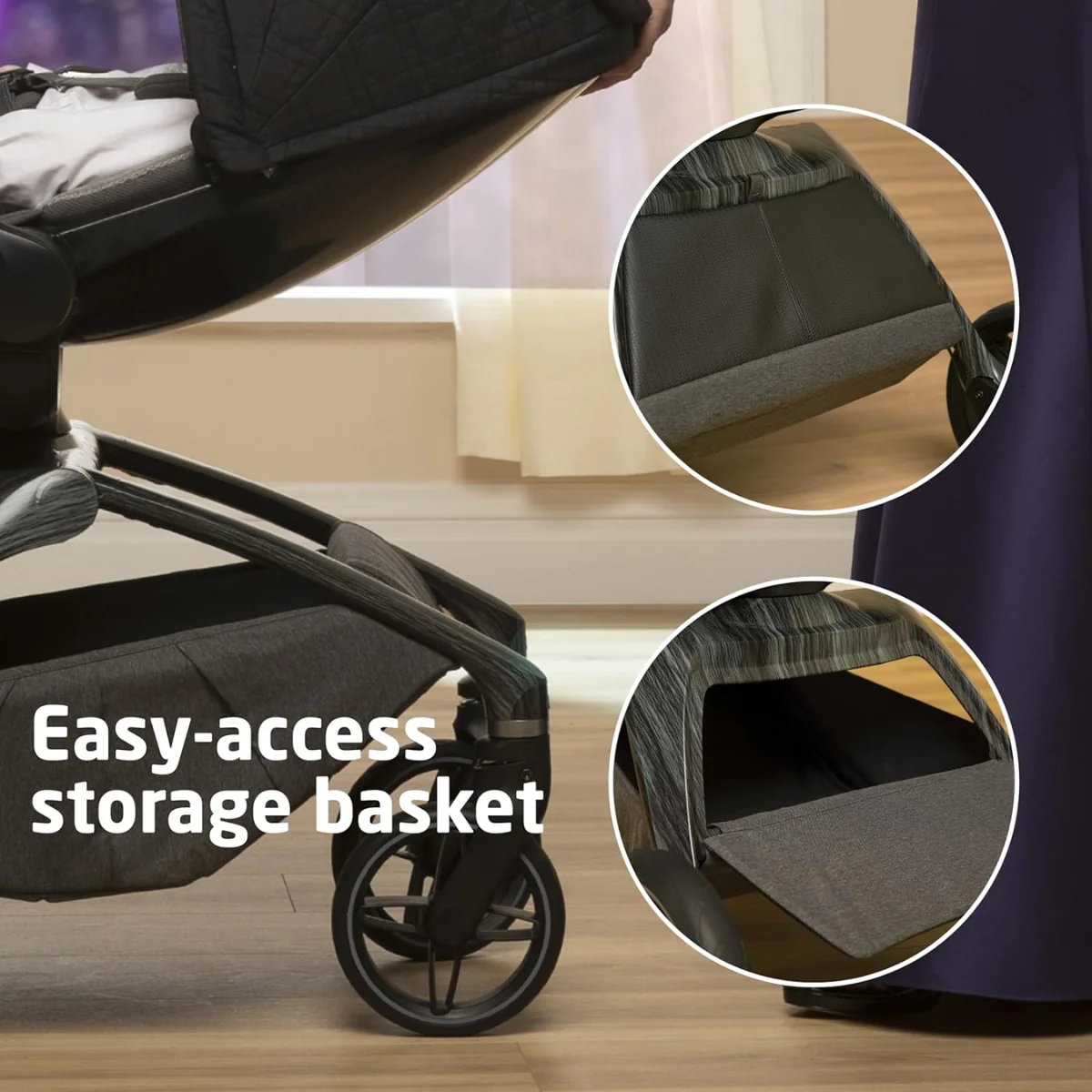 Maxi-Cosi Tana 360° Rotating Modular Stroller - Onyx Heritage - Image 9
