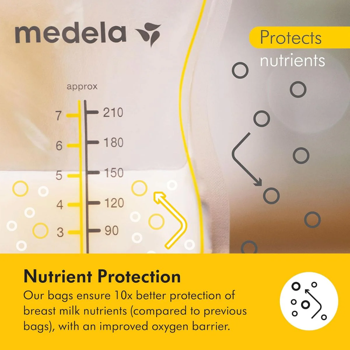 Medela Easy Pour Breast Milk Storage Bags - 100 Count/7oz - Image 8