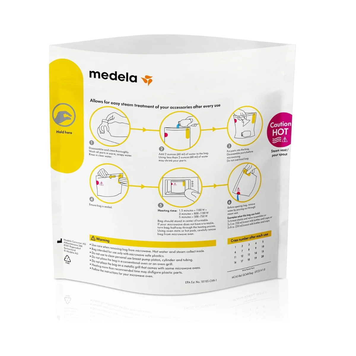 Medela Quick Clean 5-Pack Micro-Steam™ Bags - Image 7