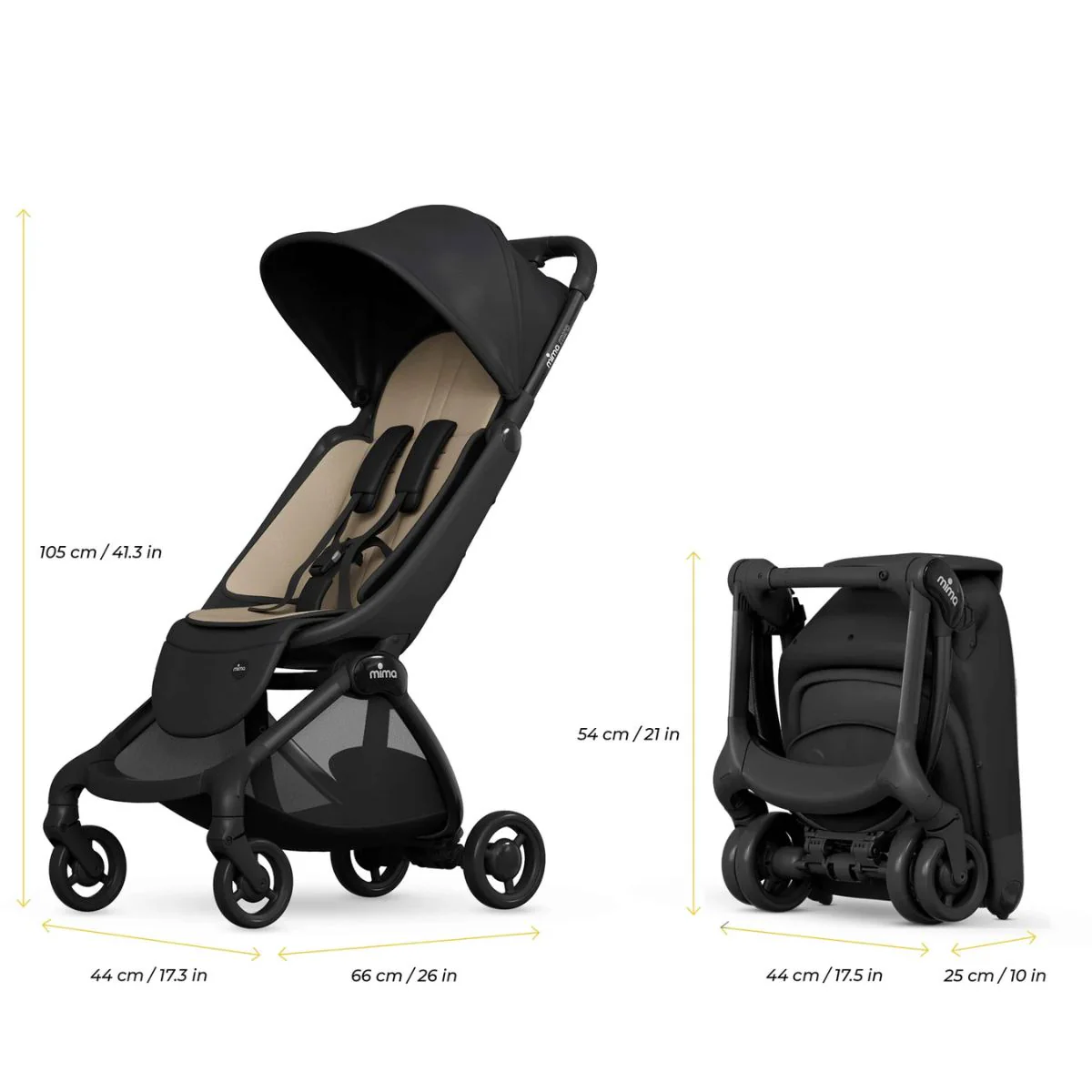 Mima Miro Stroller - Black - Image 6