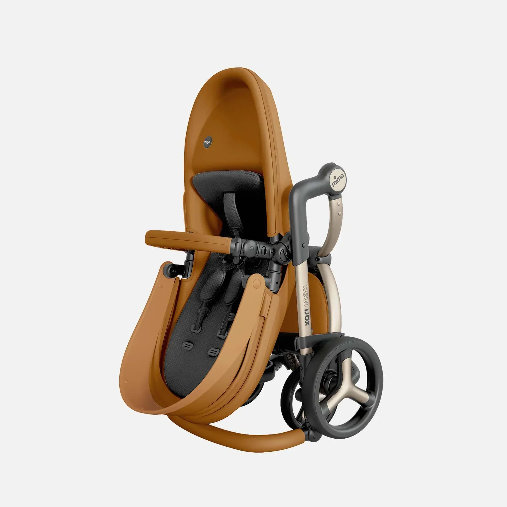 Mima Xari Max Stroller – Black/Camel/Champagne - Image 5