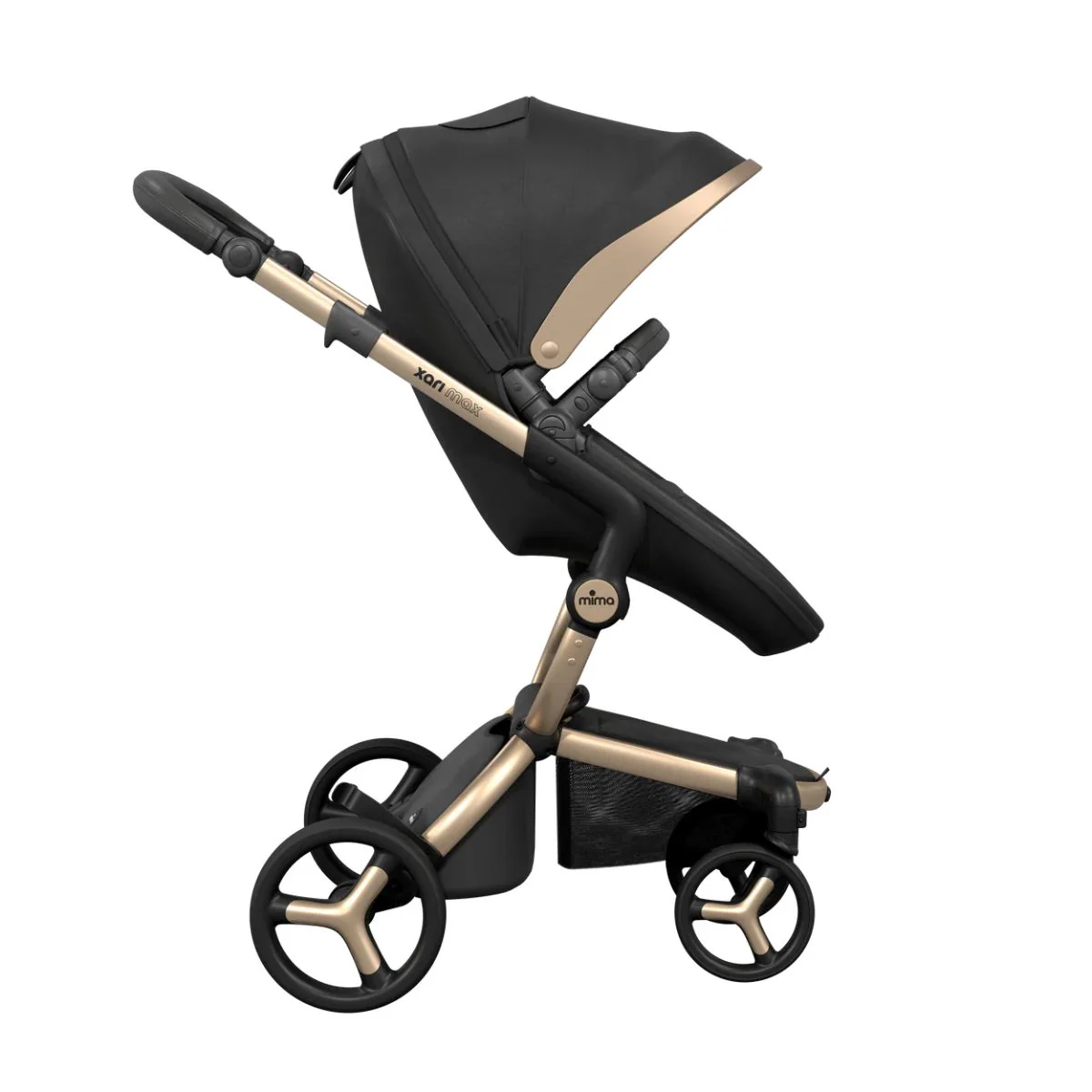 Mima Xari Max Stroller Special Edition - Black/Gold - Image 3