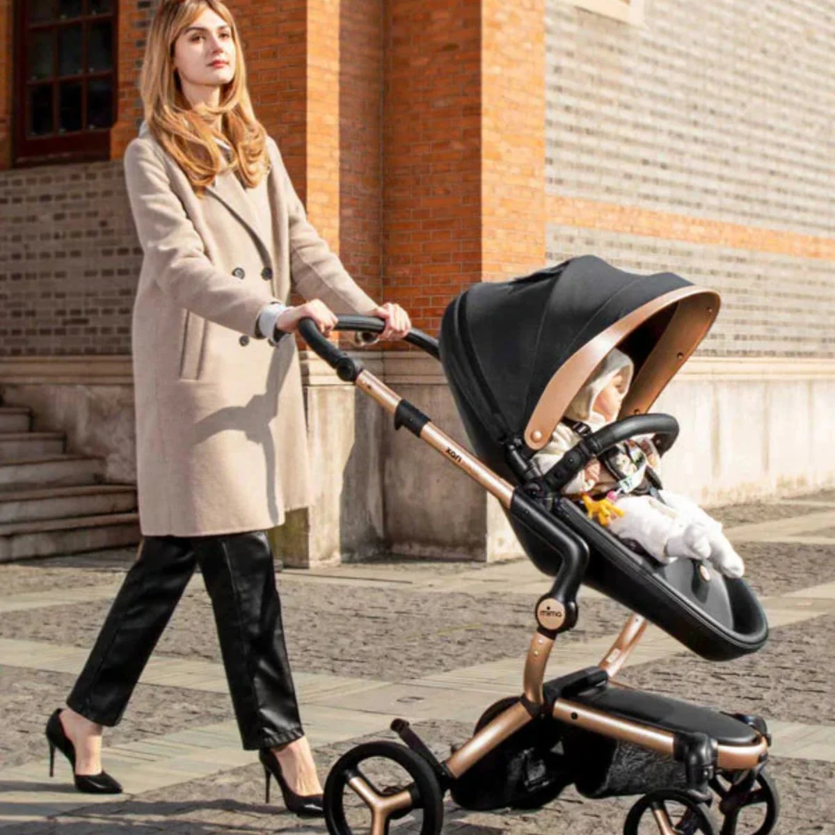 Mima Xari Max Stroller Special Edition - Black/Gold - Image 6