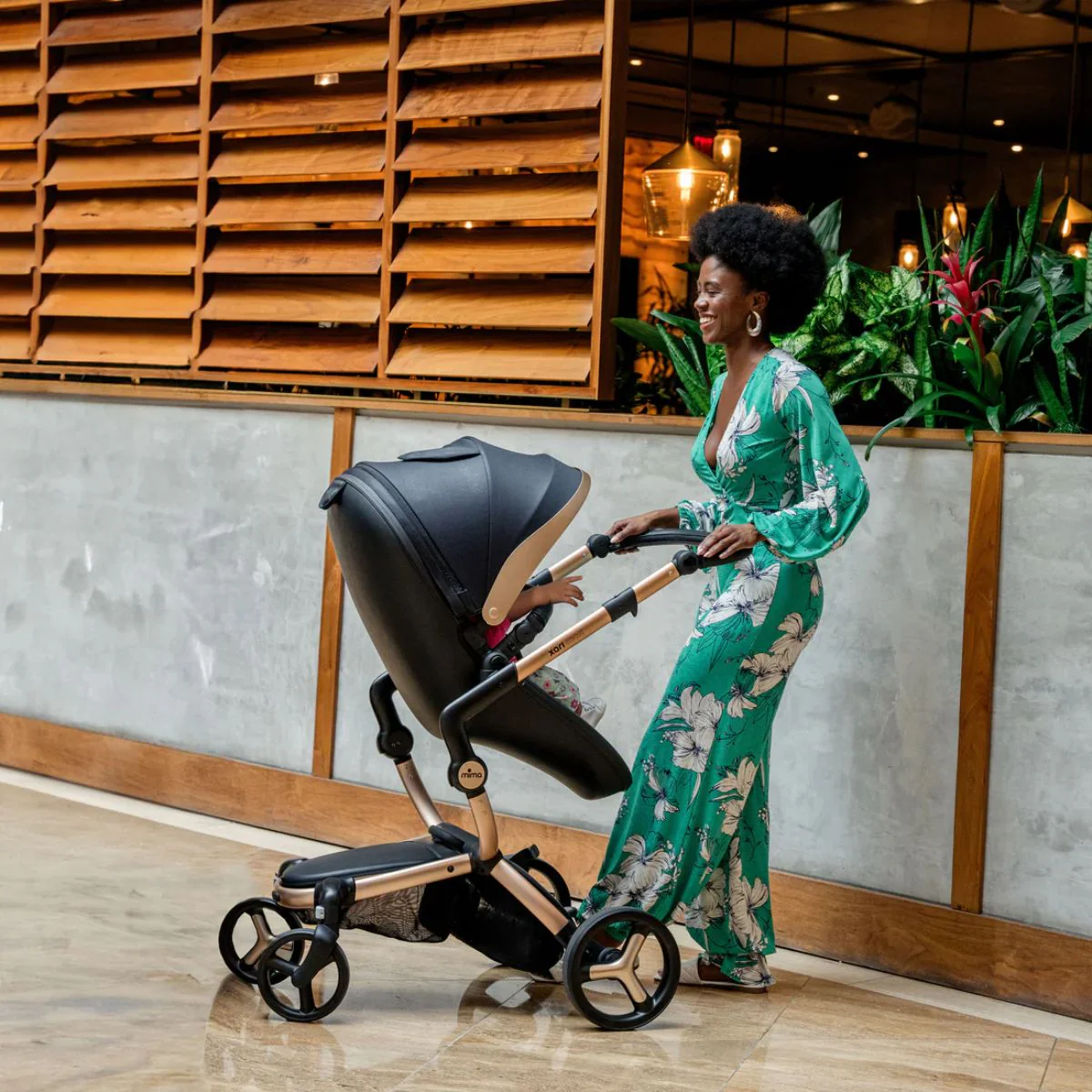 Mima Xari Max Stroller Special Edition - Black/Gold - Image 9
