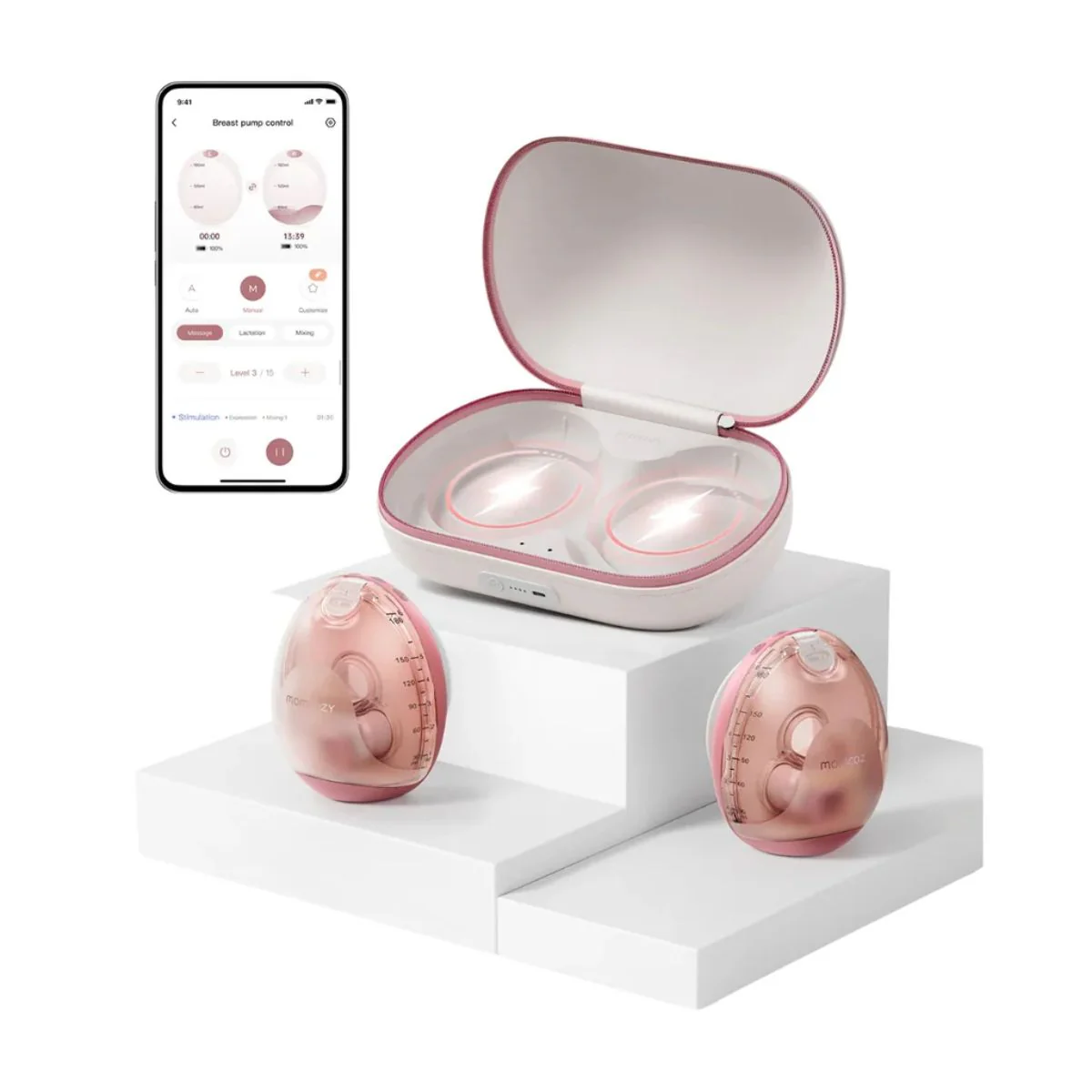 Momcozy Air 1 Ultra Slim Wireless Electric Double Breast Pump - Image 3