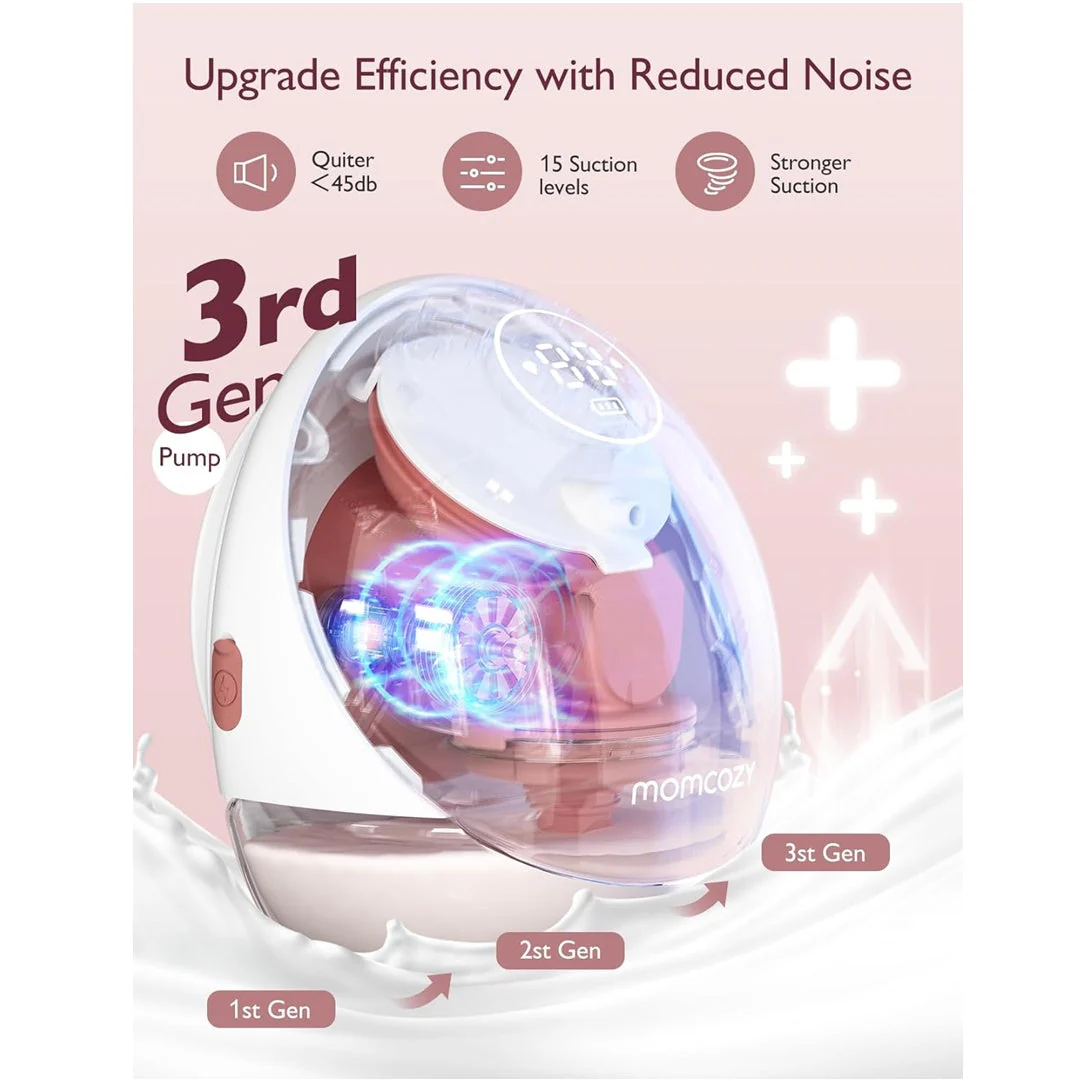Momcozy - Double Breast Pump Hands Free Mobile Flow M9 - Image 6