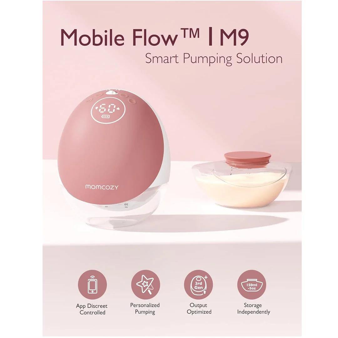Momcozy M9 Hands-Free Wearable Electric Breast Pump Single - Image 4