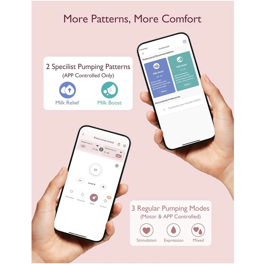 Momcozy M9 Hands-Free Wearable Electric Breast Pump Single - Image 8