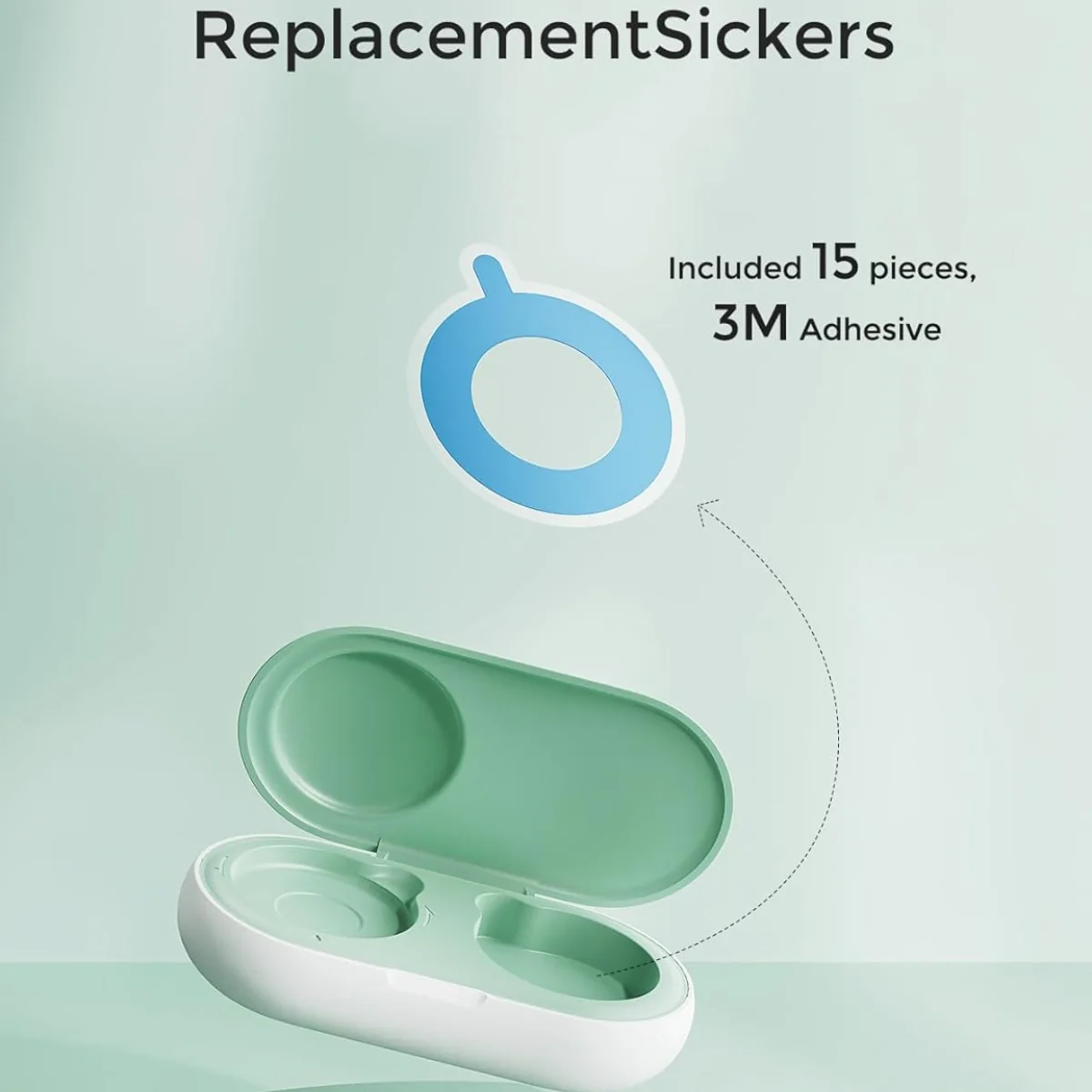 Momcozy Replacement Adhesive Stickers Smart Digital Baby Thermometer – 15 Pack - Image 4