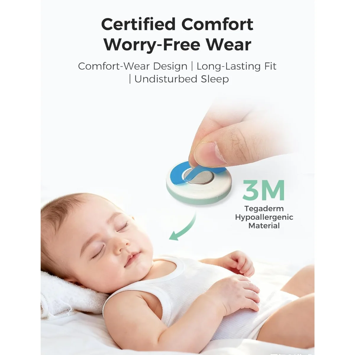 Momcozy Replacement Adhesive Stickers Smart Digital Baby Thermometer – 15 Pack - Image 6