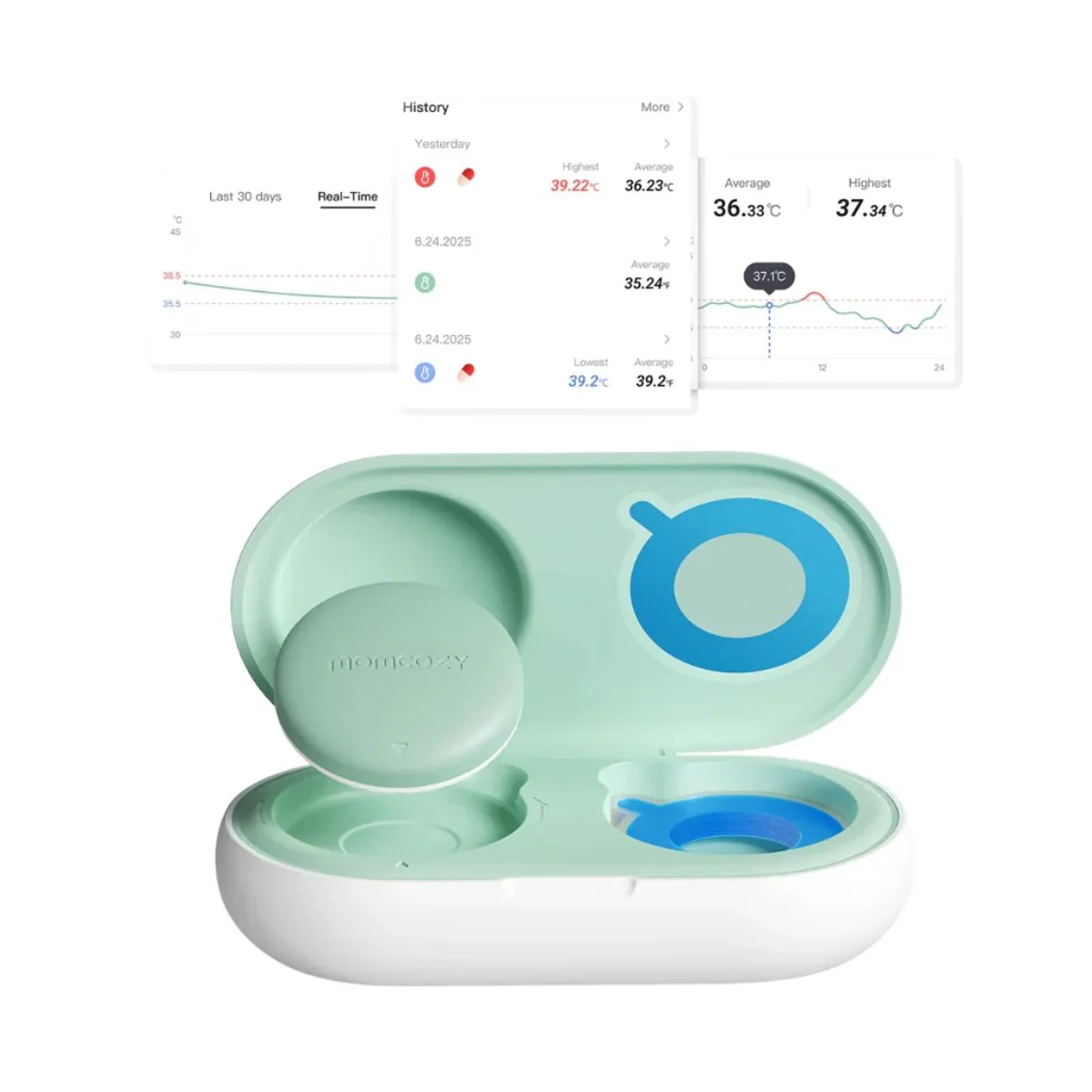 Momcozy Smart Digital Baby Thermometer with App - Image 12